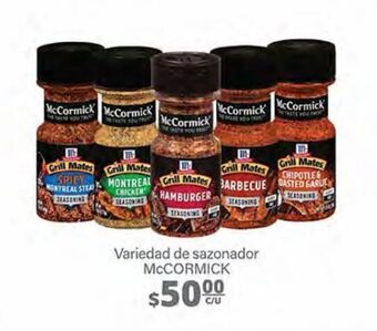 Variedad de sazonadores mccormick