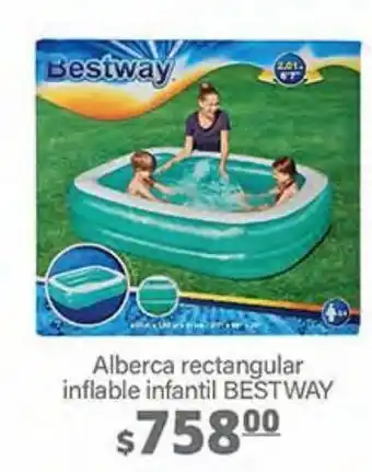 La Comer Alberca rectangular inflable infantil bestway oferta
