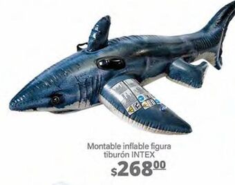 La Comer Montable inflable figura tiburón intex oferta