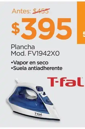 Chedraui Plancha easy steam t-fal oferta