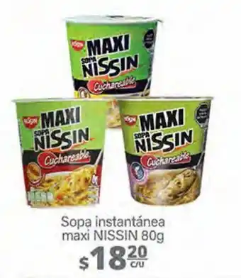 La Comer Sopa instantánea maxi nissin 80g oferta