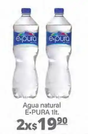 La Comer Agua natural e-pura 1l x 2 oferta