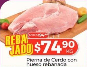 HEB Pierna de Cerdo con hueso rebanada oferta