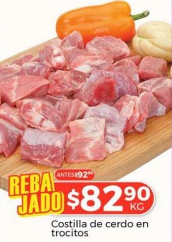 HEB Costilla de cerdo en trocitos oferta