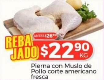HEB Pierna con Muslo de Pollo corte americano fresca oferta