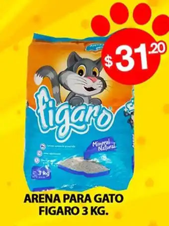 SuBodega Arena Para Gato Figaro 3kg oferta