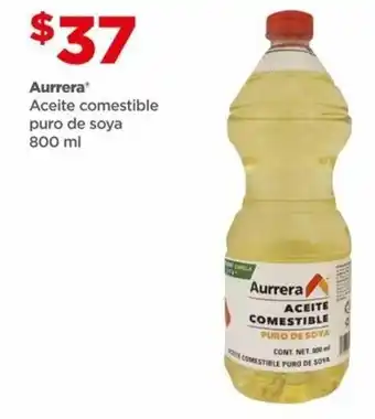 Bodega Aurrerá Aceite Comestible Puro de Soya AURRERA 800ml oferta