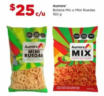 Bodega Aurrerá Aurrera Botana Mix o Mini Ruedas 160g oferta