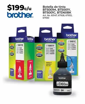 Office Depot Botella de tinta brother oferta