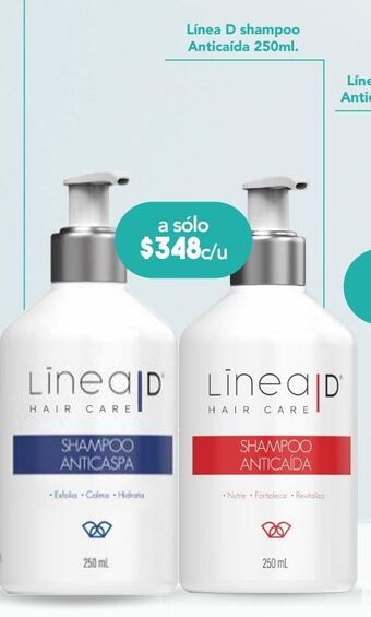 Farmacia San Pablo Línea d shampoo anticaspa 250ml. oferta