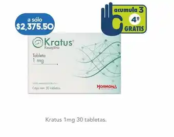 Farmacia San Pablo Kratus 1mg 30 tabletas oferta