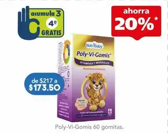 Farmacia San Pablo Poly-vi-gomis 60 gomitas. oferta
