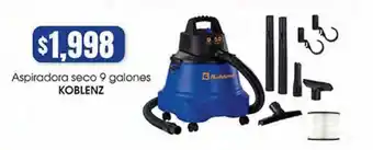 La Comer Aspiradora seco 9 galones koblenz oferta