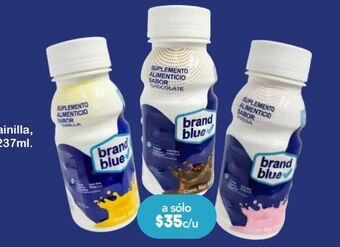 Farmacia San Pablo Brand blue suplemento vainilla, chocolate o fresa 237ml. oferta