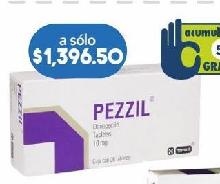 Pezzil 10mg 28 tabletas.
