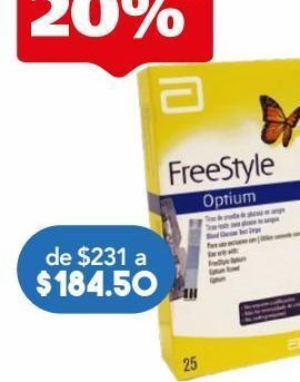 Farmacia San Pablo Freestyle optium 25 tiras. oferta