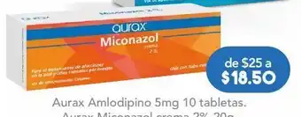 Aurax miconazol crema 2% 20g.