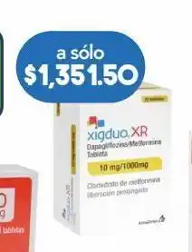 Xigduo xr 10mg/1000mg 28 tabletas.