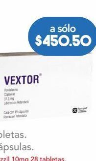 Vextor 37.5mg 15 cápsulas