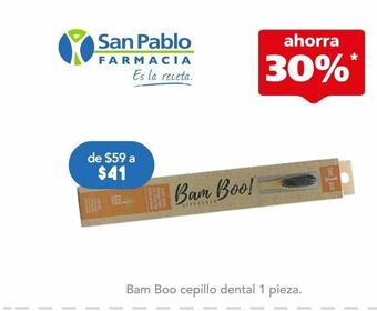 Bam boo cepillo dental 1 pieza.