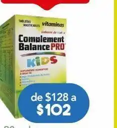 Farmacia San Pablo Complement balance pro kids 30 tabletas. oferta