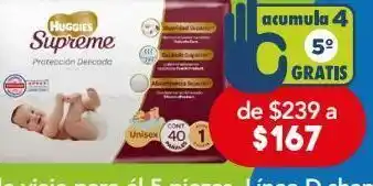 Farmacia San Pablo Huggies supreme etapa 1 unisex 40 pañales. oferta