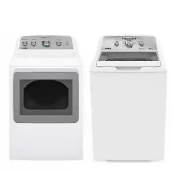 The Home Depot Combo lavadora 19 kg y secadora 22 kg mabe gas blanco oferta