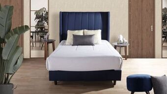 Muebles Dico Cama matrimonial sander azul oferta