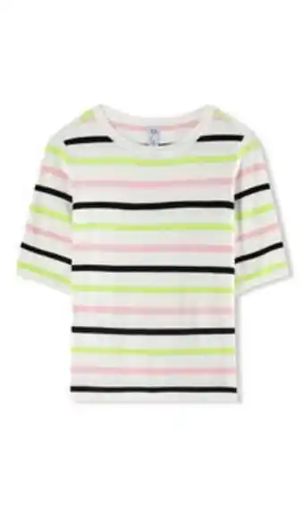 Blusa punto estampado rayas