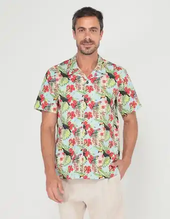 Liverpool Camisa casual costavana de algodón manga corta para hombre oferta