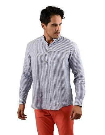 Liverpool Camisa casual ferrioni de algodón manga larga para hombre oferta