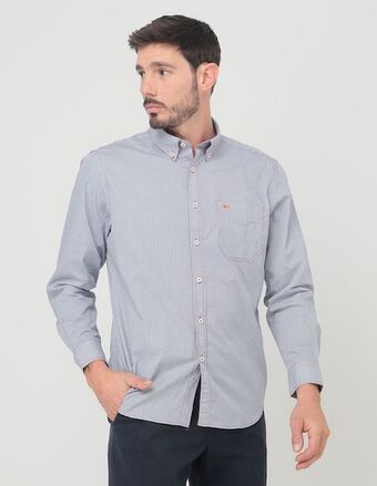 Liverpool Camisa casual ferrioni de algodón manga larga para hombre oferta