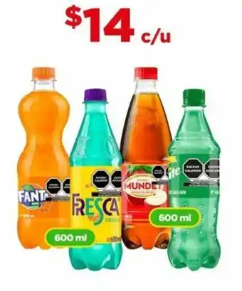 Bodega Aurrerá Variedad Refrescos 600ml oferta