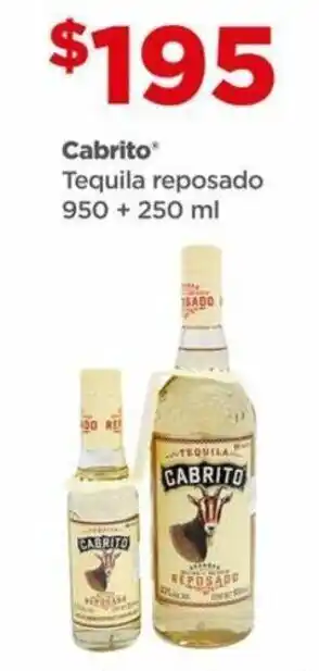 Bodega Aurrerá Cabrito Tequila Reposado 950 + 250ml oferta