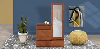 Muebles Dico Cómoda con espejo azury parota oferta