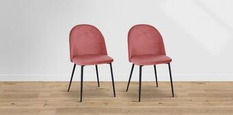 Muebles Dico Paquete 2 sillas loretta rosa oferta