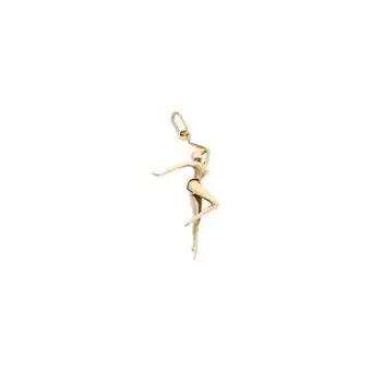 Nacional Monte de Piedad Dije articulado motivo bailarina en oro amarillo 14 kilates. oferta