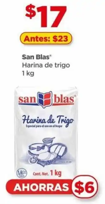 Bodega Aurrerá San Blas Harina de Trigo 1kg oferta