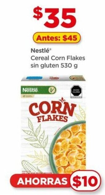 Bodega Aurrerá Nestlé Cereal Corn Flakes sin Gluten 530g oferta