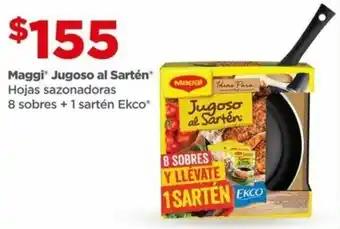Bodega Aurrerá Maggi Jugoso al Sartén Hojas Sazonadoras 8 sobres + 1 sartén Ekco oferta