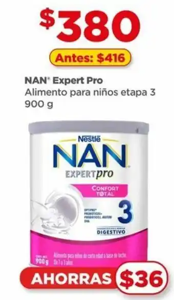 Bodega Aurrerá NAN Expert Pro Alimento para Niños etapa 3 900g oferta