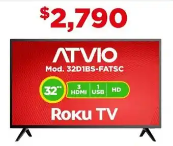 Bodega Aurrerá Roku TV ATVIO 32" oferta
