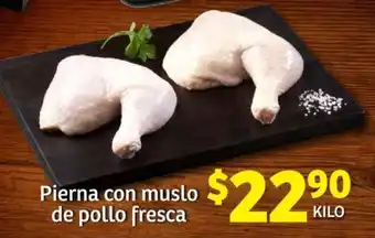 Soriana Mercado Pierna con Muslo de Pollo Fresca oferta