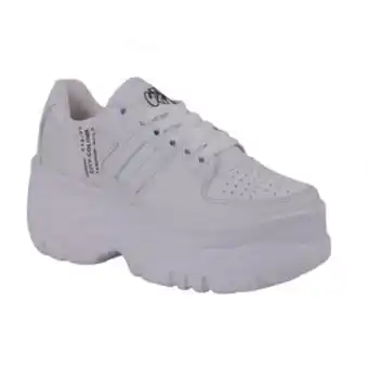 Cklass 298-27 tenis sneakers blancos plataforma 8cm oferta