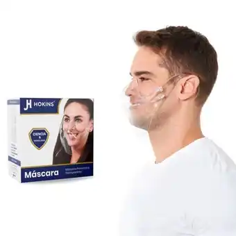 Careta mascara protectora transparente para adulto 6 piezas hokins