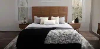 Recámara king size / matrimonial casey parota 3 piezas