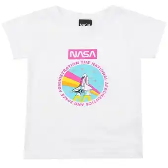 Sears Playera blanca estampada nasa para niña oferta