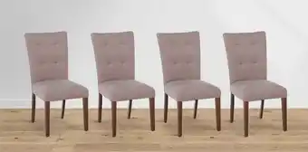Muebles Dico Paquete 4 sillas odisey new velvet claro oferta