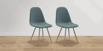 Muebles Dico Paquete 2 sillas amelie sonoma azul oferta
