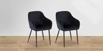 Muebles Dico Paquete 2 sillas victoria gris oscuro oferta